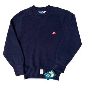 Bridle and Bit‎ Vintage Kids Navy Blue Embroidered Horse Sweater Size 10 NEW